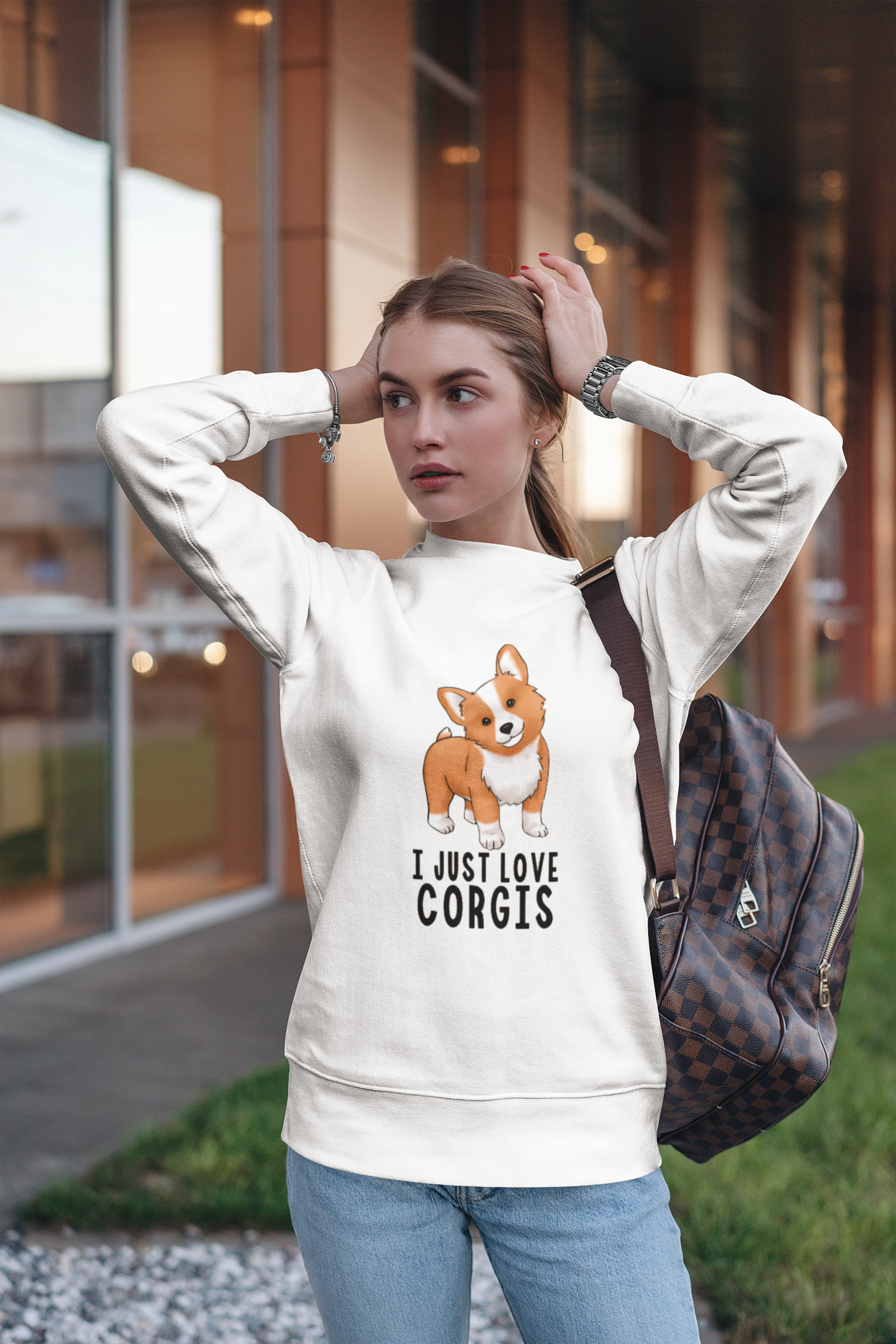 Corgi sweatshirt - I just love Corgis