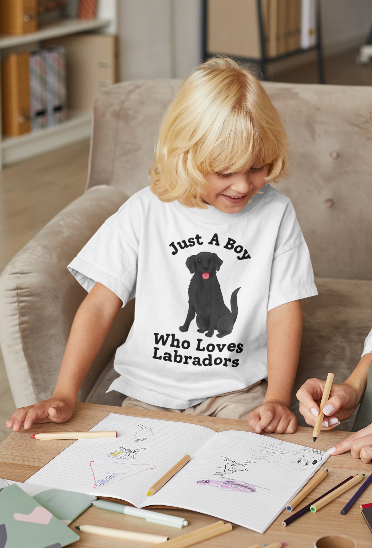 Just A Boy Who Loves Labradors t-shirt