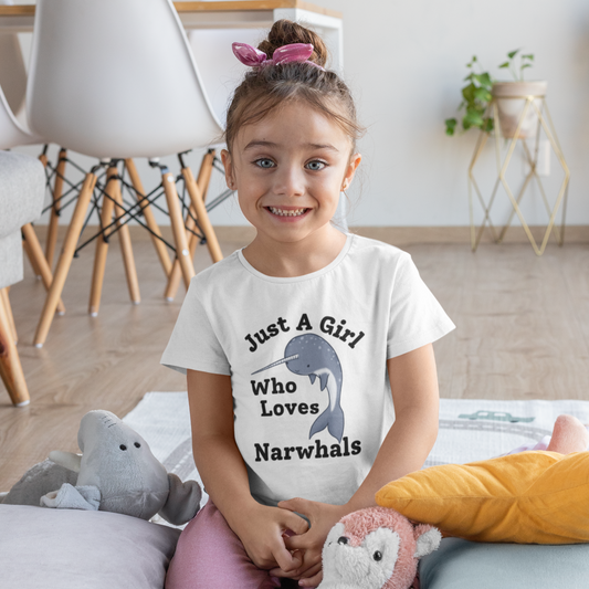 Just A Girl Who Loves Narwhals t-shirt