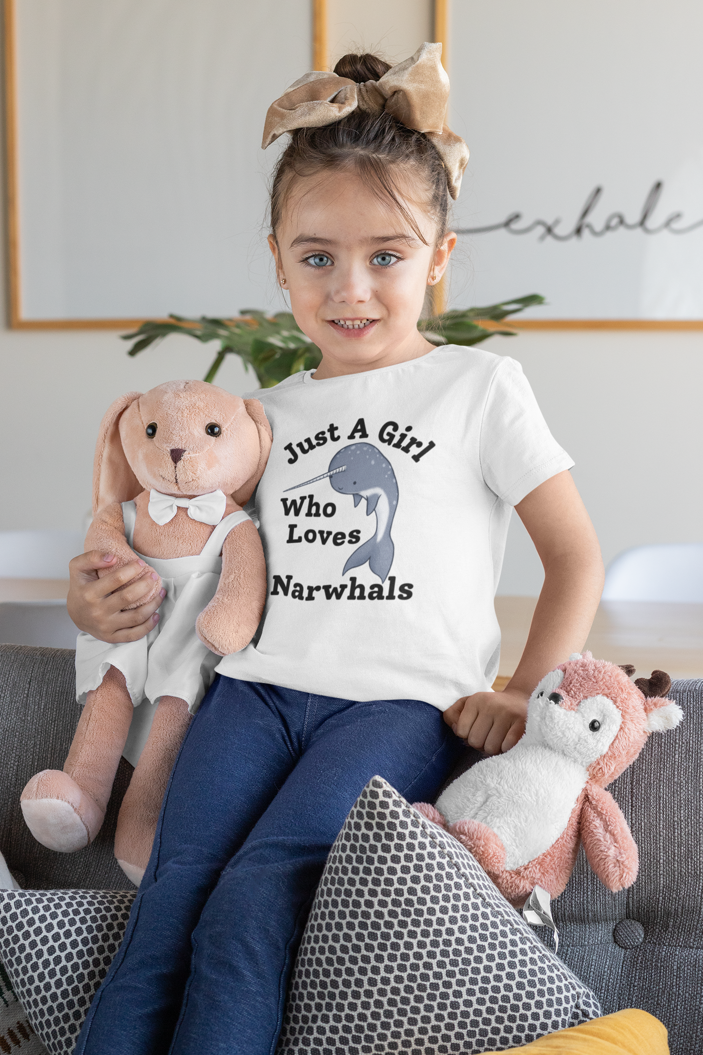 Just A Girl Who Loves Narwhals t-shirt