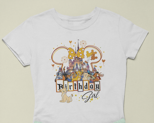 Lion king inspired birthday girl t-shirt