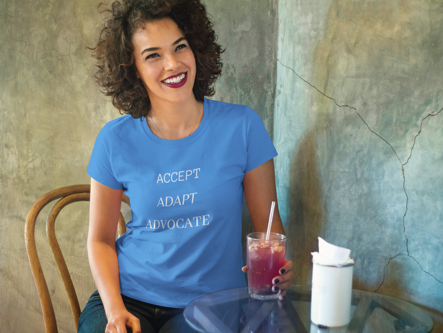 Disability advocate t-shirt - Accept, Adapt, Advocate