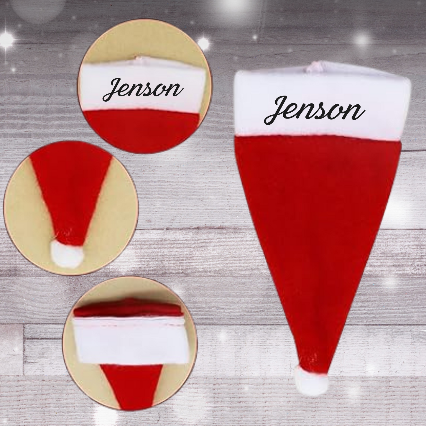 Personalised Christmas cutlery holders