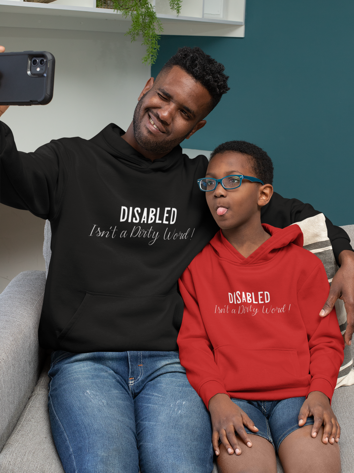 Disability Pride Hoodie - Disabled Isnt A Dirty Word