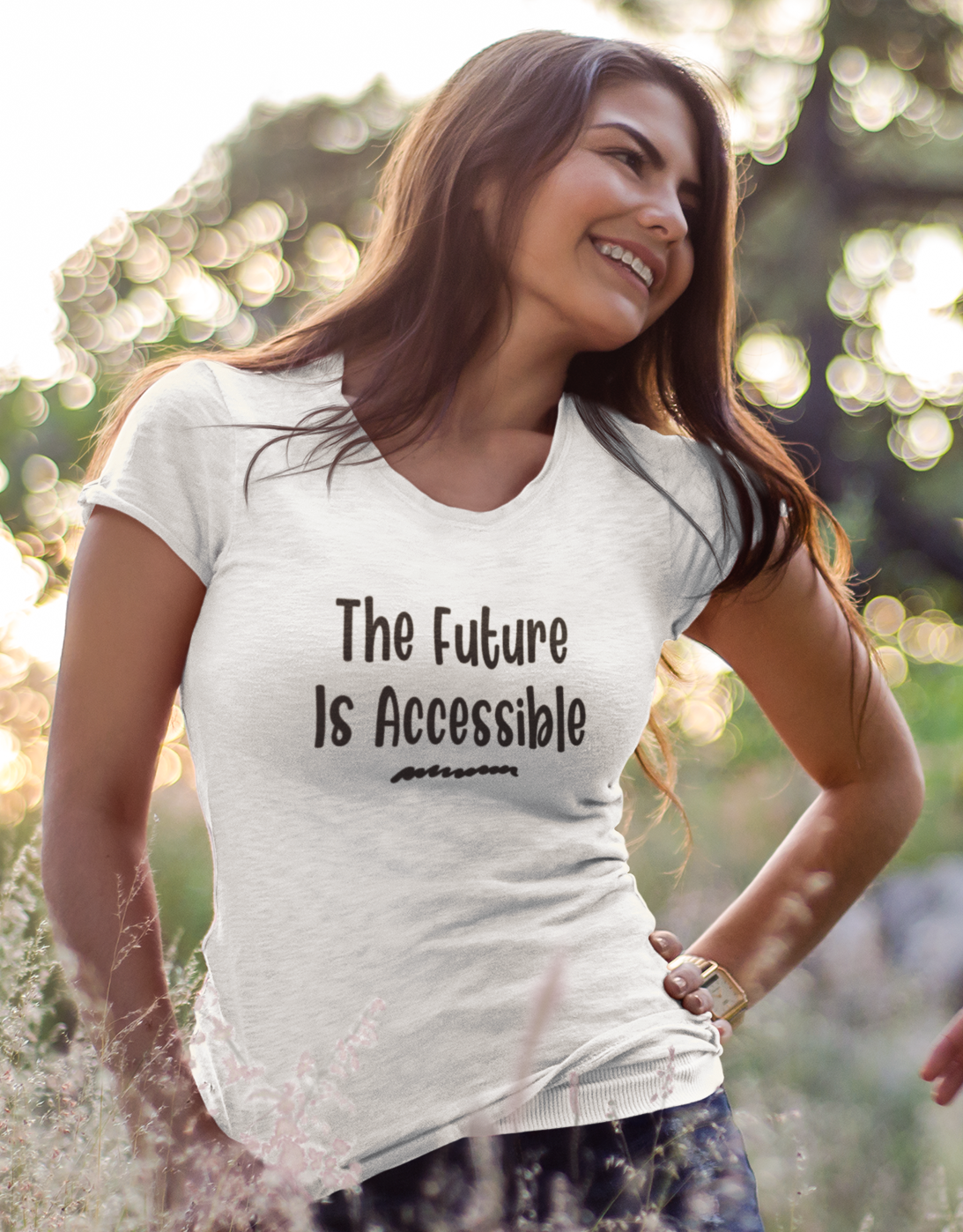 Disability t-shirt - the future is accessible