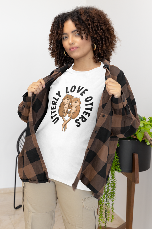 Otter lover t-shirt - Utterly love otters