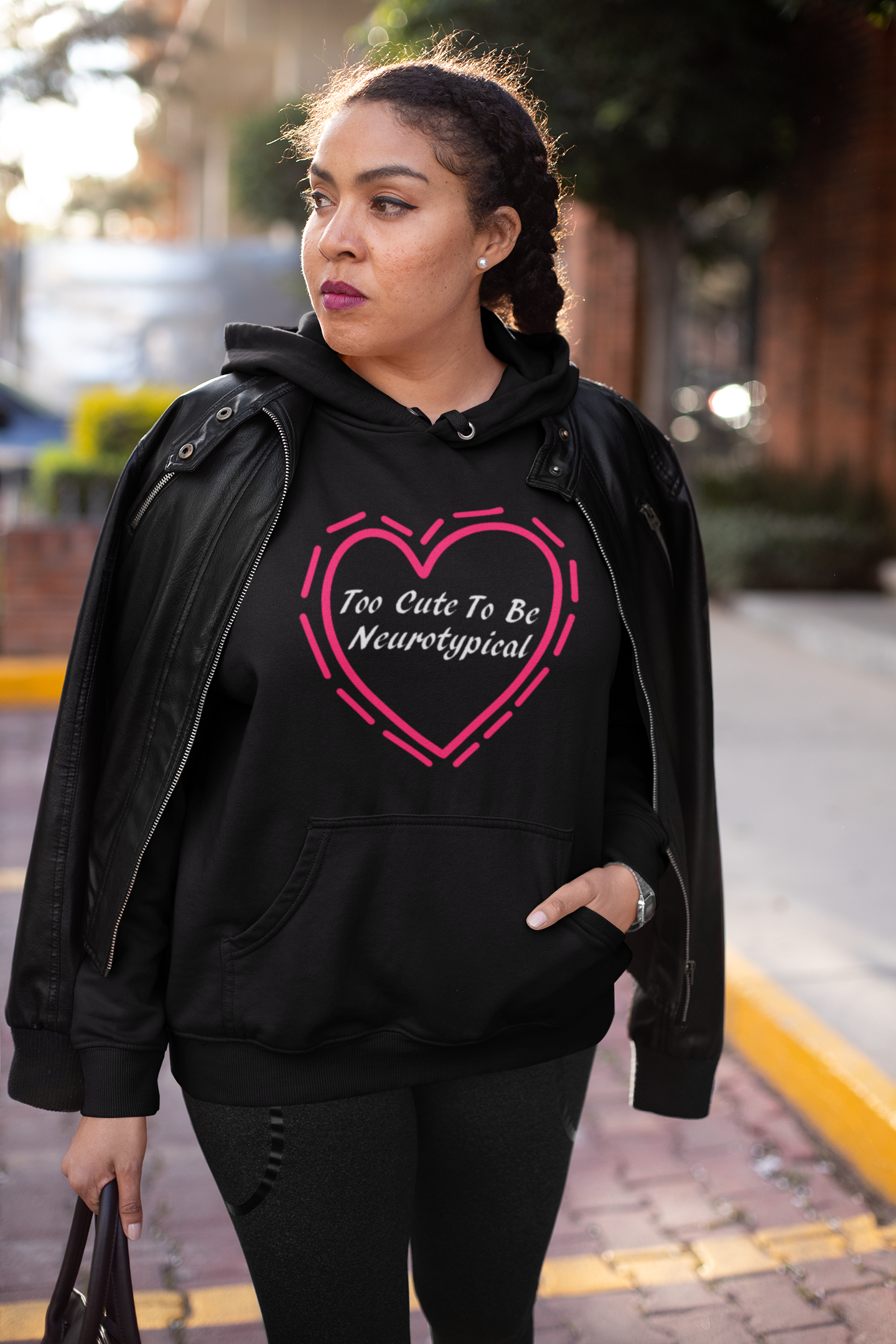 Neurodiversity Pull Over Hoodie - Too Cute to be Neurotypical