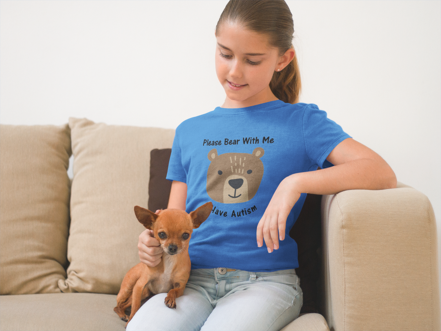 Autism t-shirt - Please bear with me