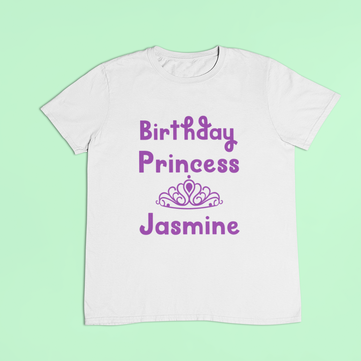 Personalised birthday princess t-shirt