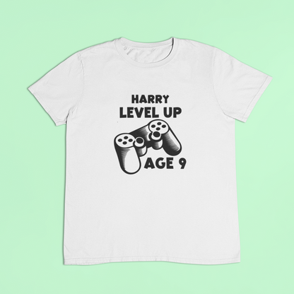 Personalised birthday gaming t-shirt