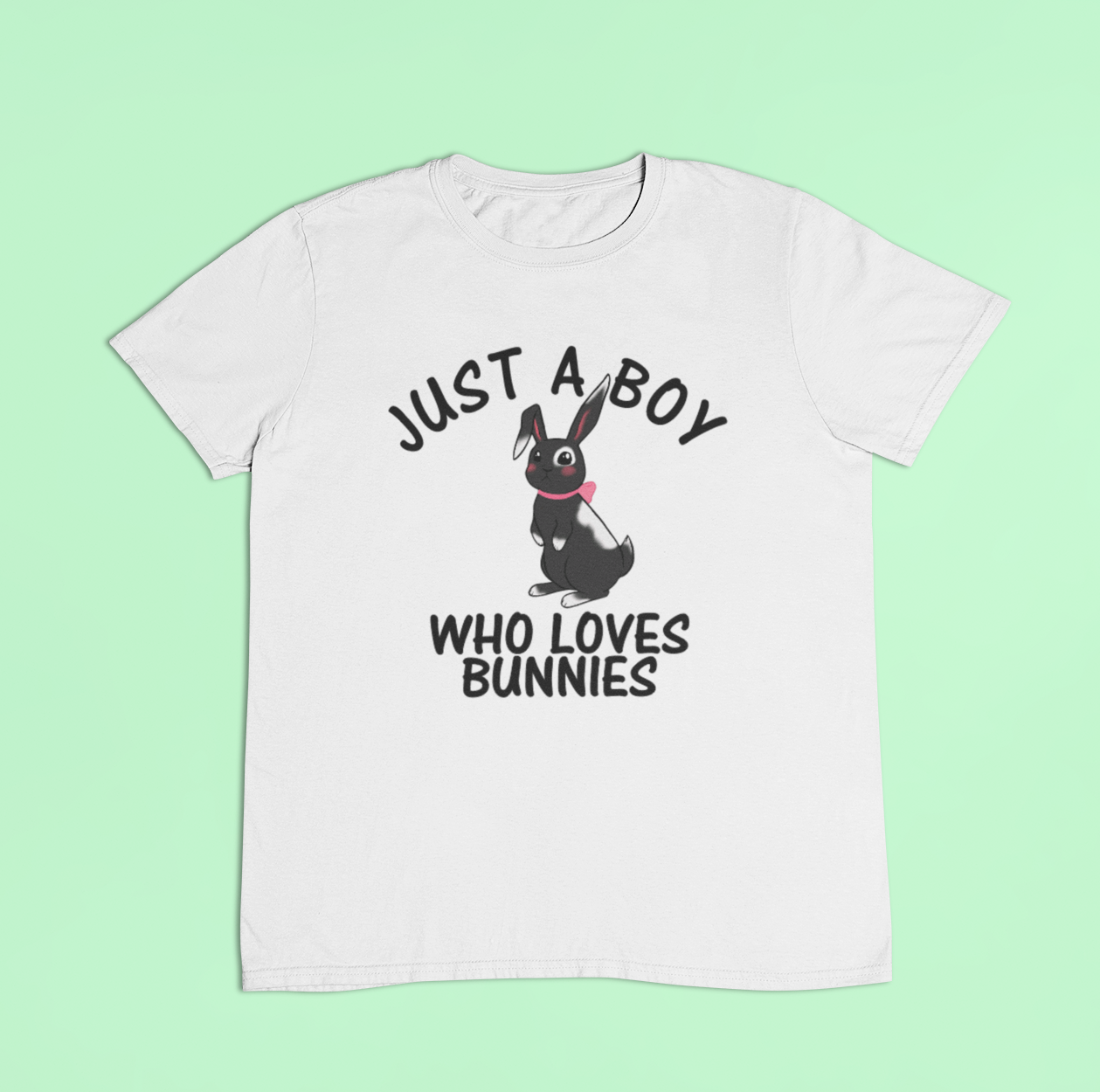Just a boy who loves bunnies t-shirt. 5 designs available