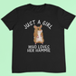 Just a girl who loves her hammie t-shirt - hamster love t-shirt - children's sizes