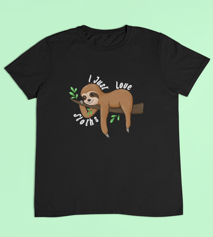 I Just Love Sloths T-shirt- Sloth Lover T-shirt- Children's Sizes