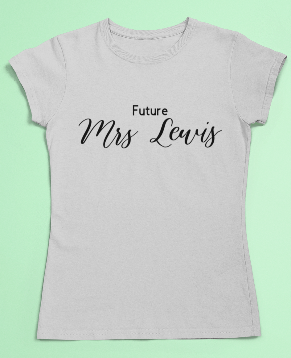 Personalised future Mrs t-shirt