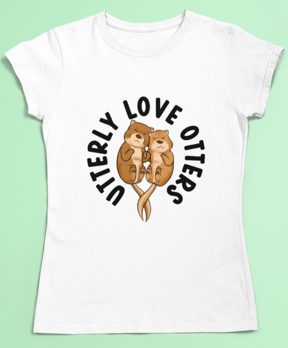 Otter lover t-shirt - Utterly love otters