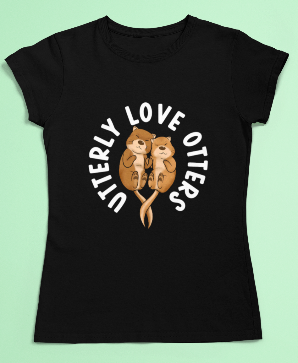 Otter lover t-shirt - Utterly love otters