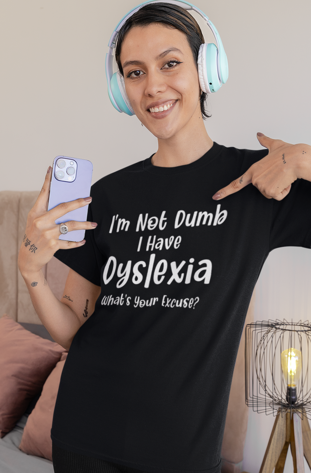 I'm Not Dumb Dyslexia Top. Dyslexia t-shirt- Adult sizes