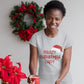 Crazy Christmas lady T-shirt