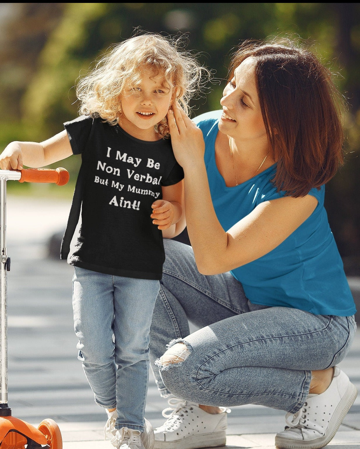 Non verbal awareness t-shirt - I may be non verbal but my mummy ain't