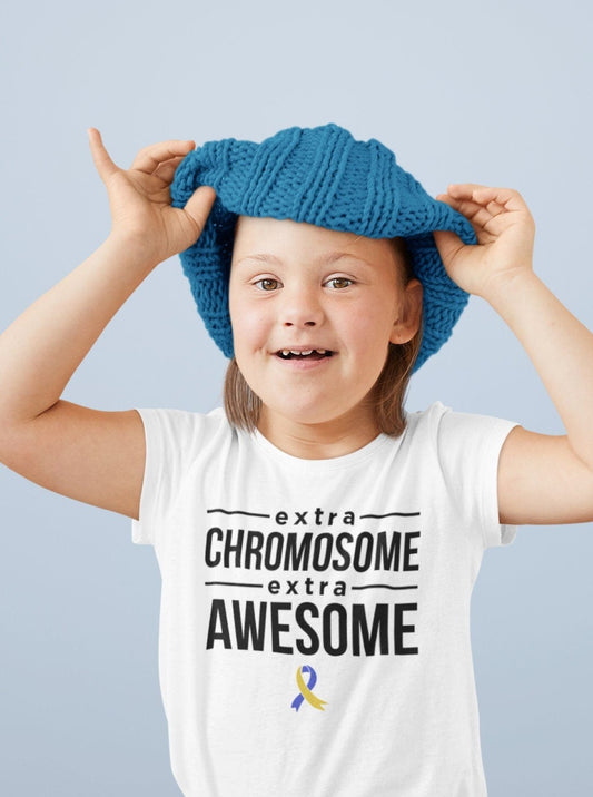 Down syndrome t-shirt - extra chromosome, extra awesome - Children's sizes