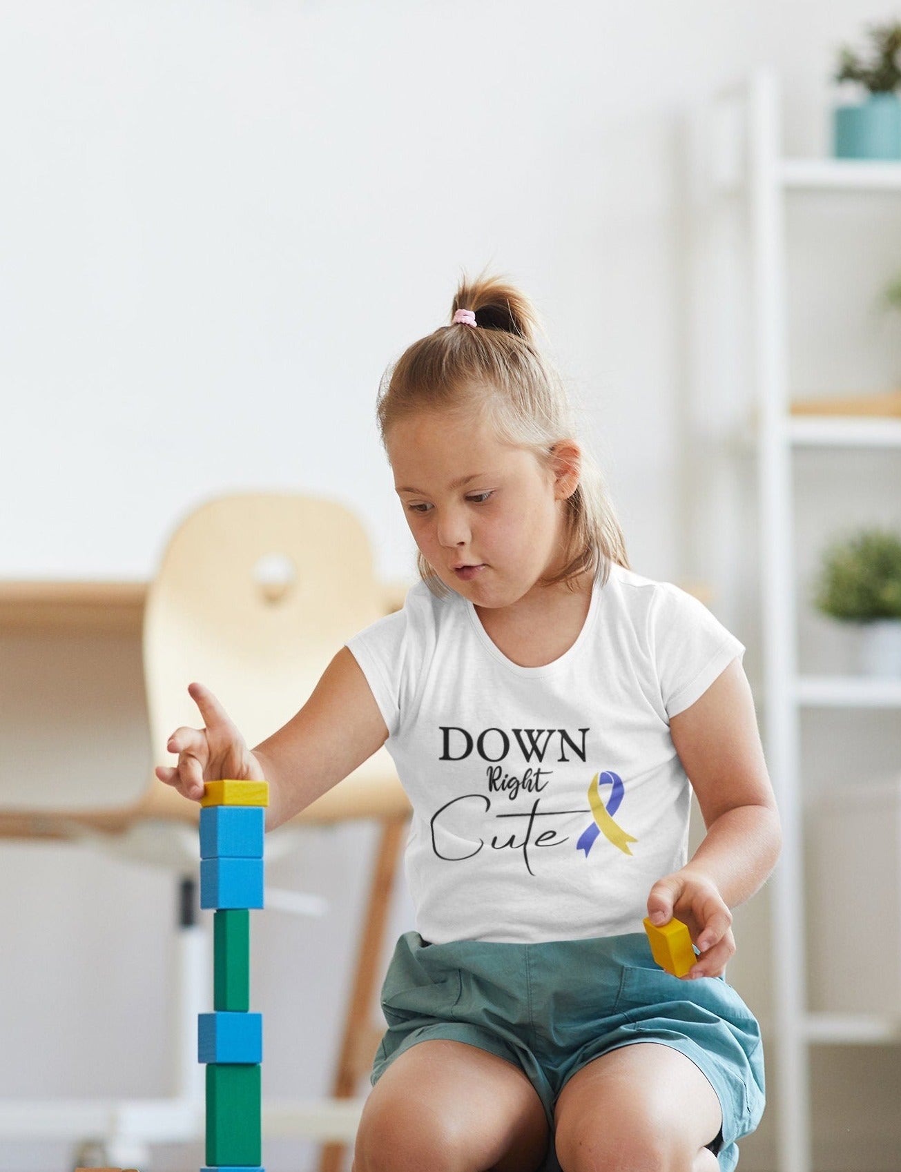 Down syndrome t-shirt - Down right cute