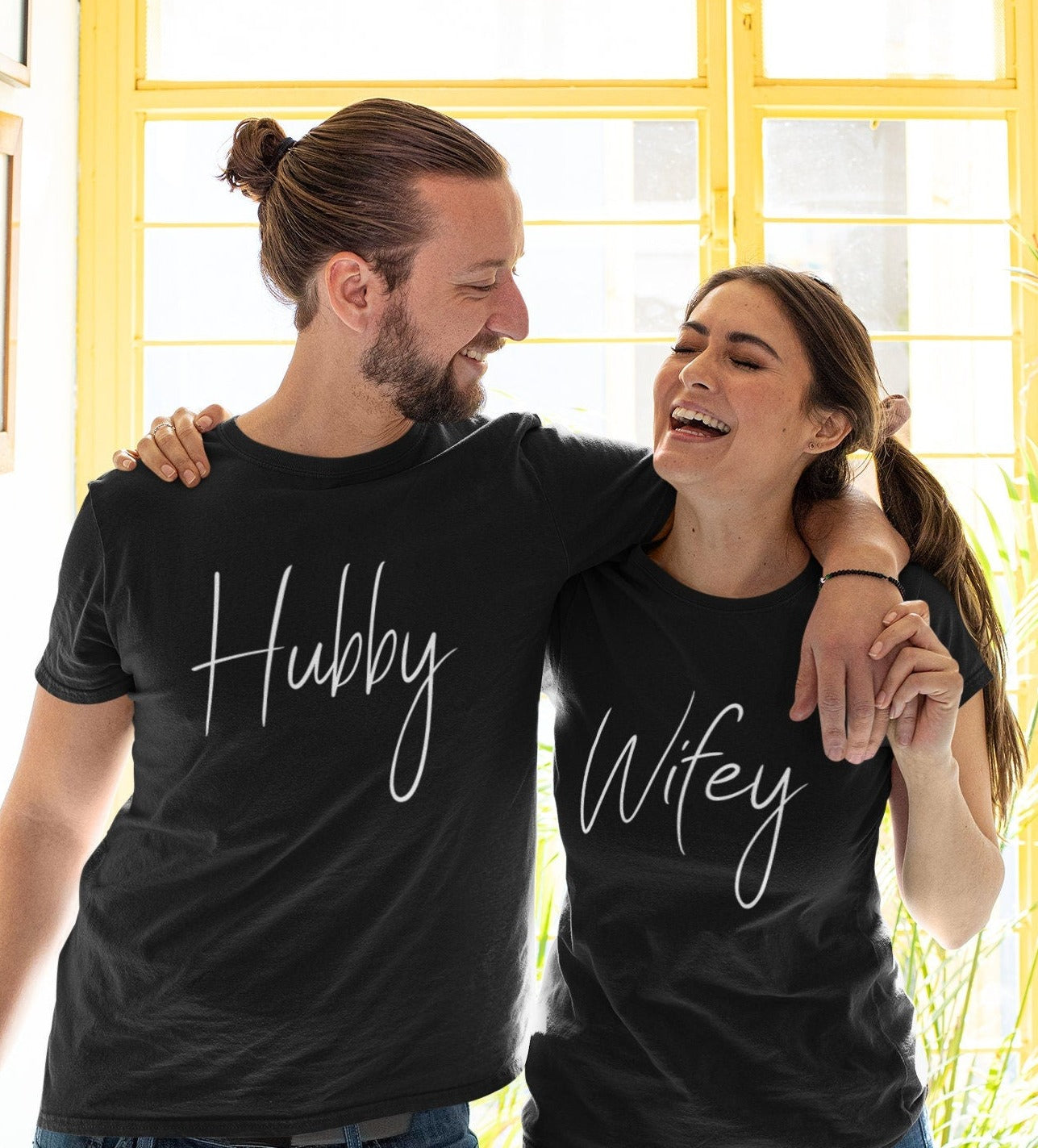 Hubby and wifey matching tops