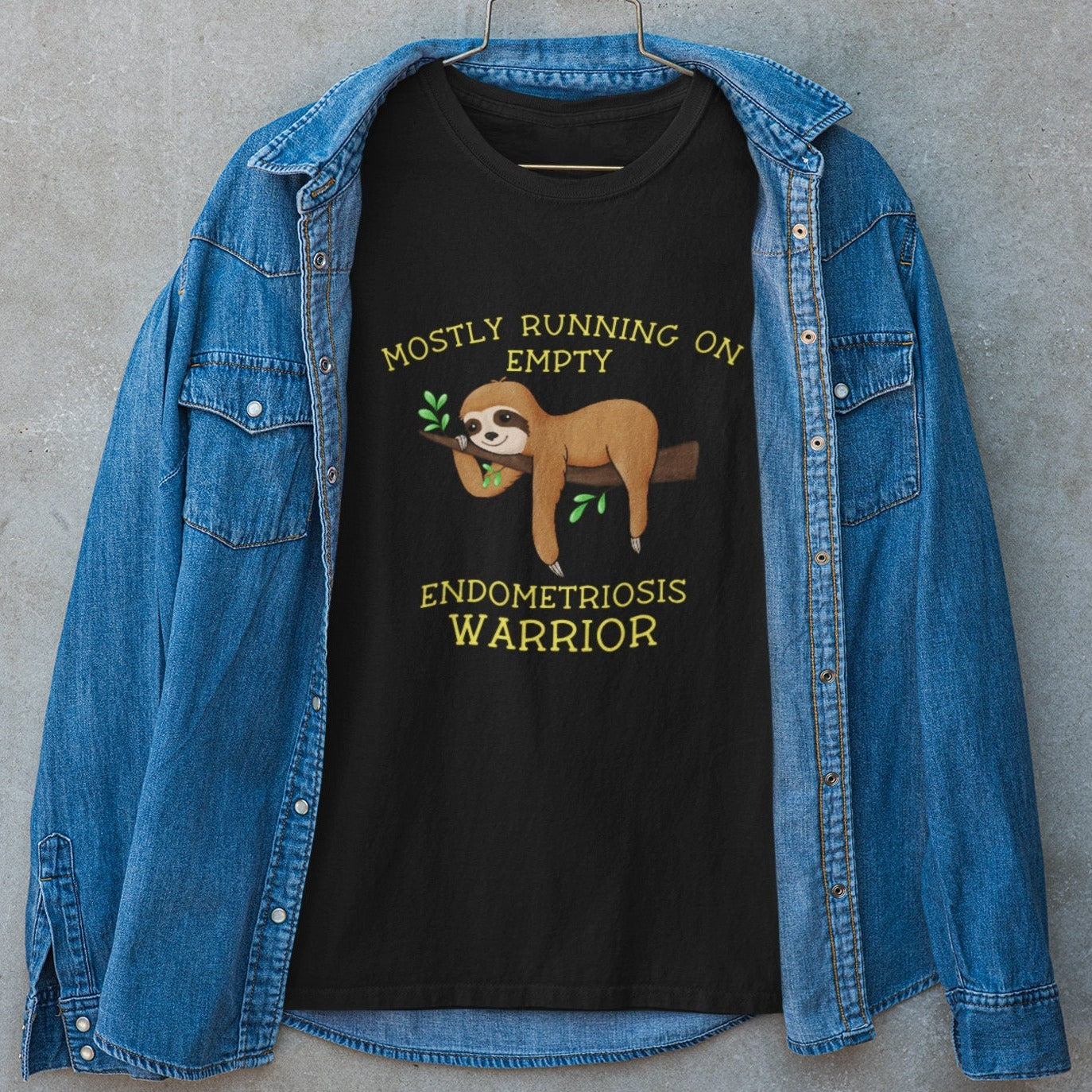 Endometriosis t-shirt - Sloth endometriosis warrior t-shirt