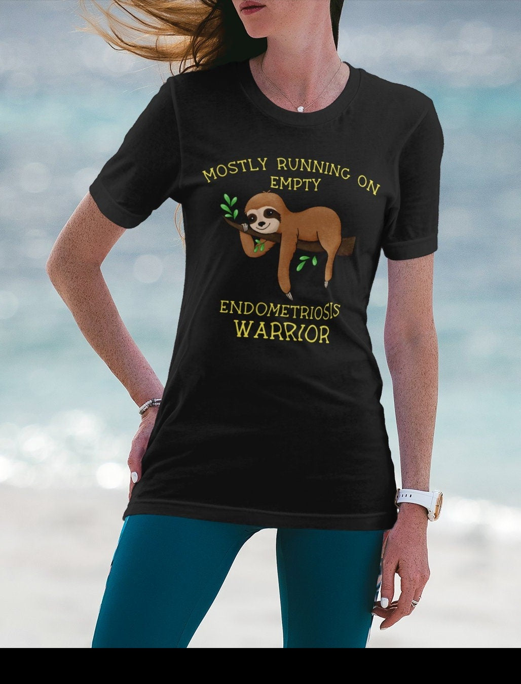 Endometriosis t-shirt - Sloth endometriosis warrior t-shirt