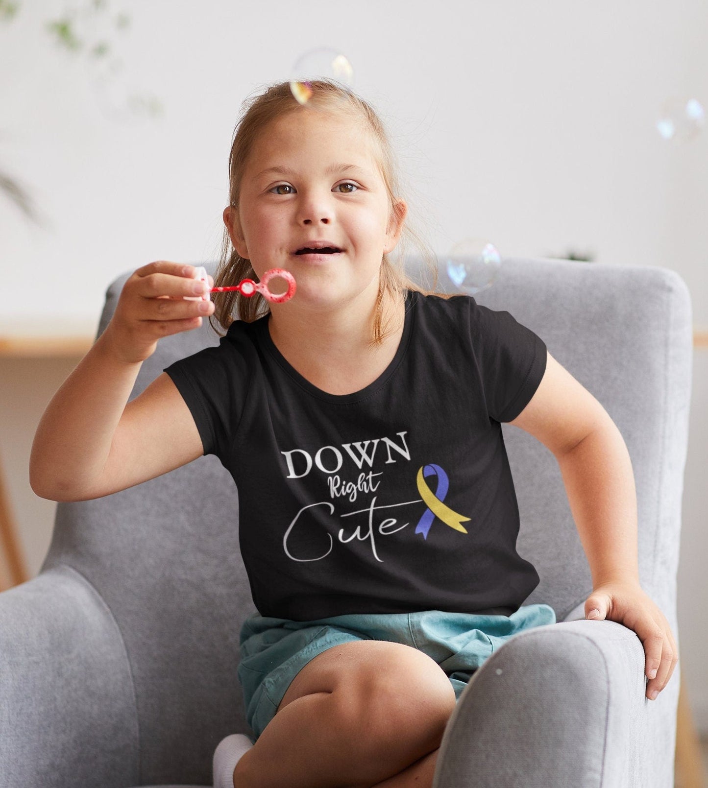 Down syndrome t-shirt - Down right cute