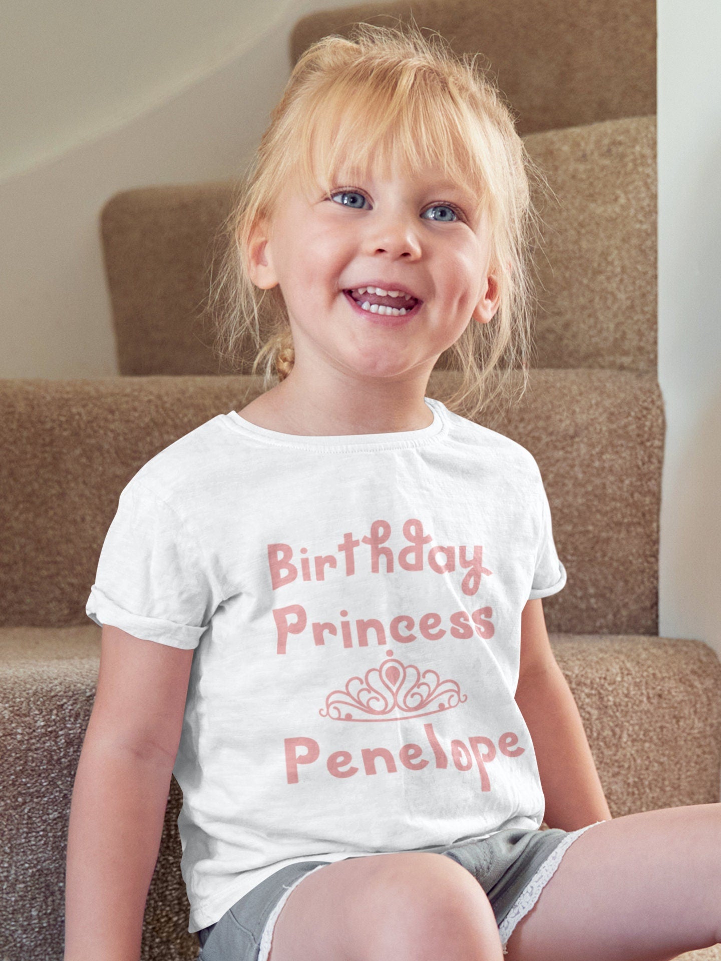 Personalised birthday princess t-shirt