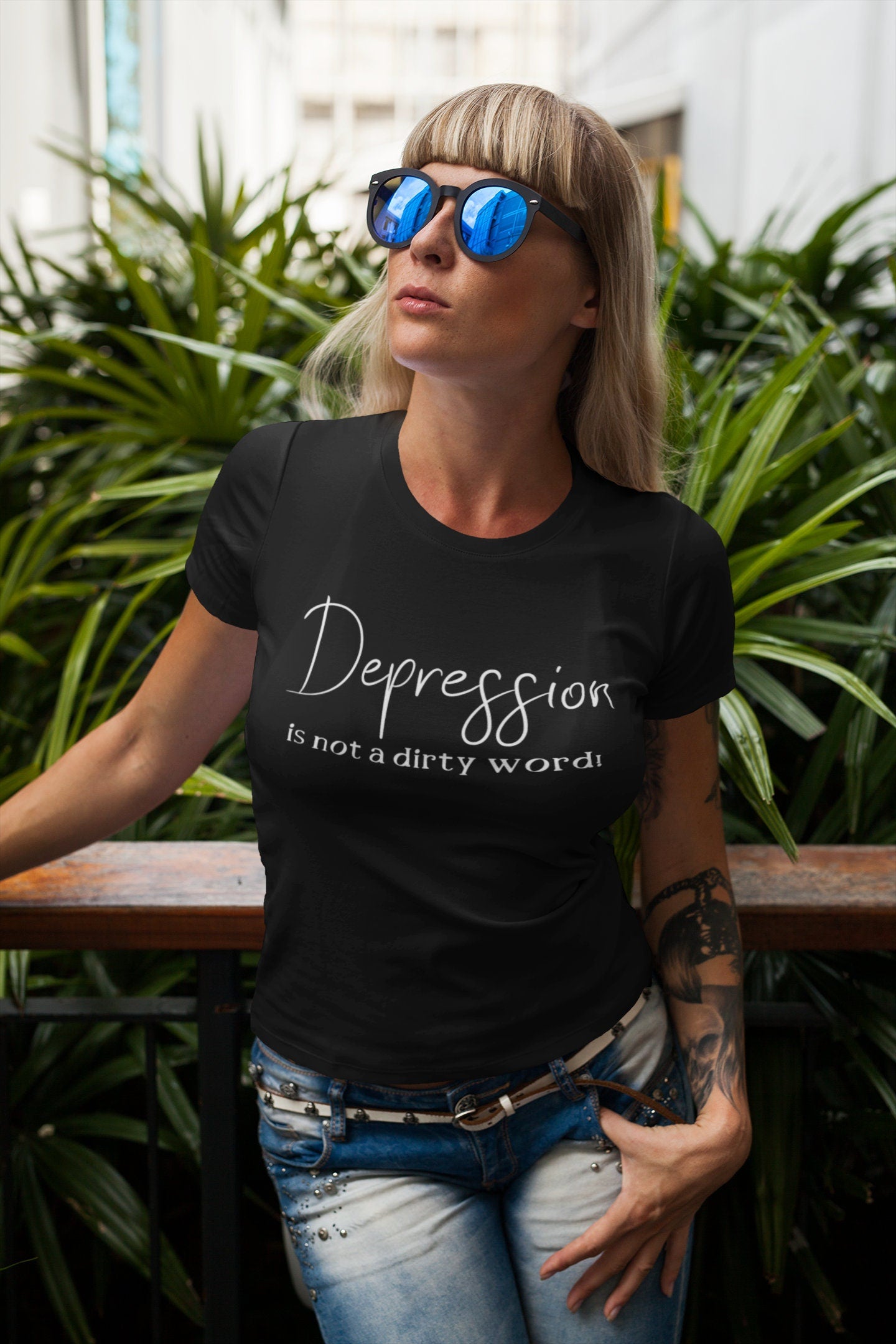 Depression t-shirt- Depression is not a dirty word