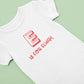 Personalised letter baby grow