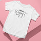 Mum t-shirt with - mum life, winging it- personalised with date.