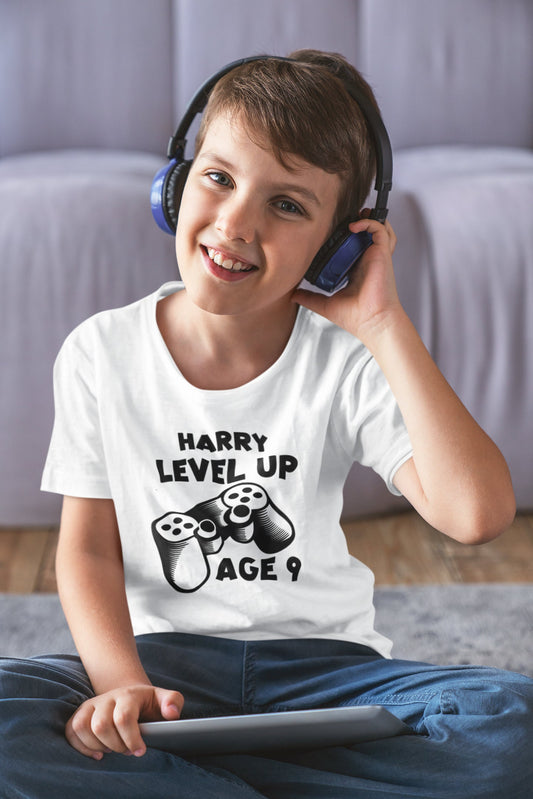 Personalised birthday gaming t-shirt