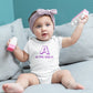 Personalised letter baby grow