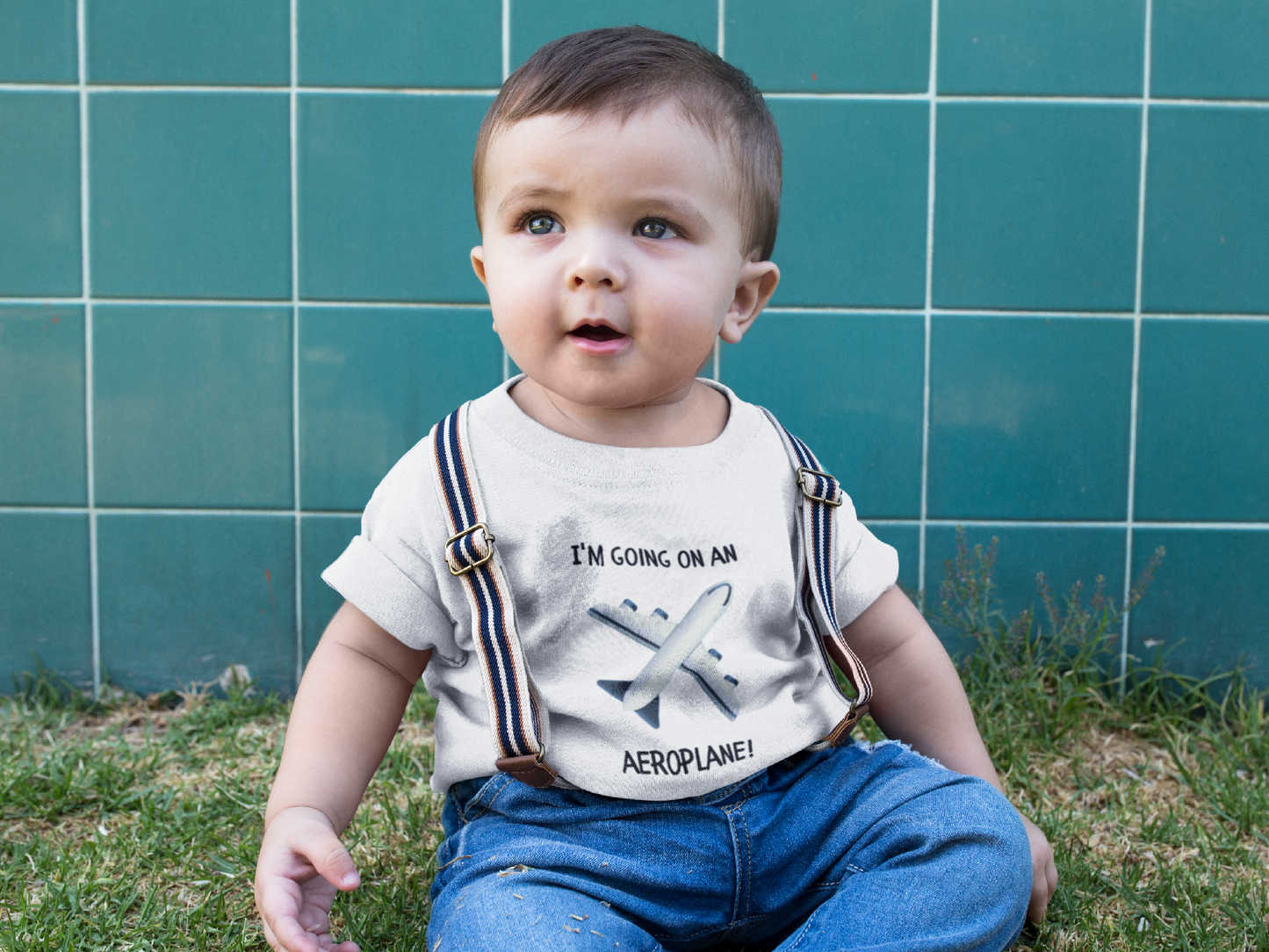 Childs holiday t-shirt - I'm going on an aeroplane