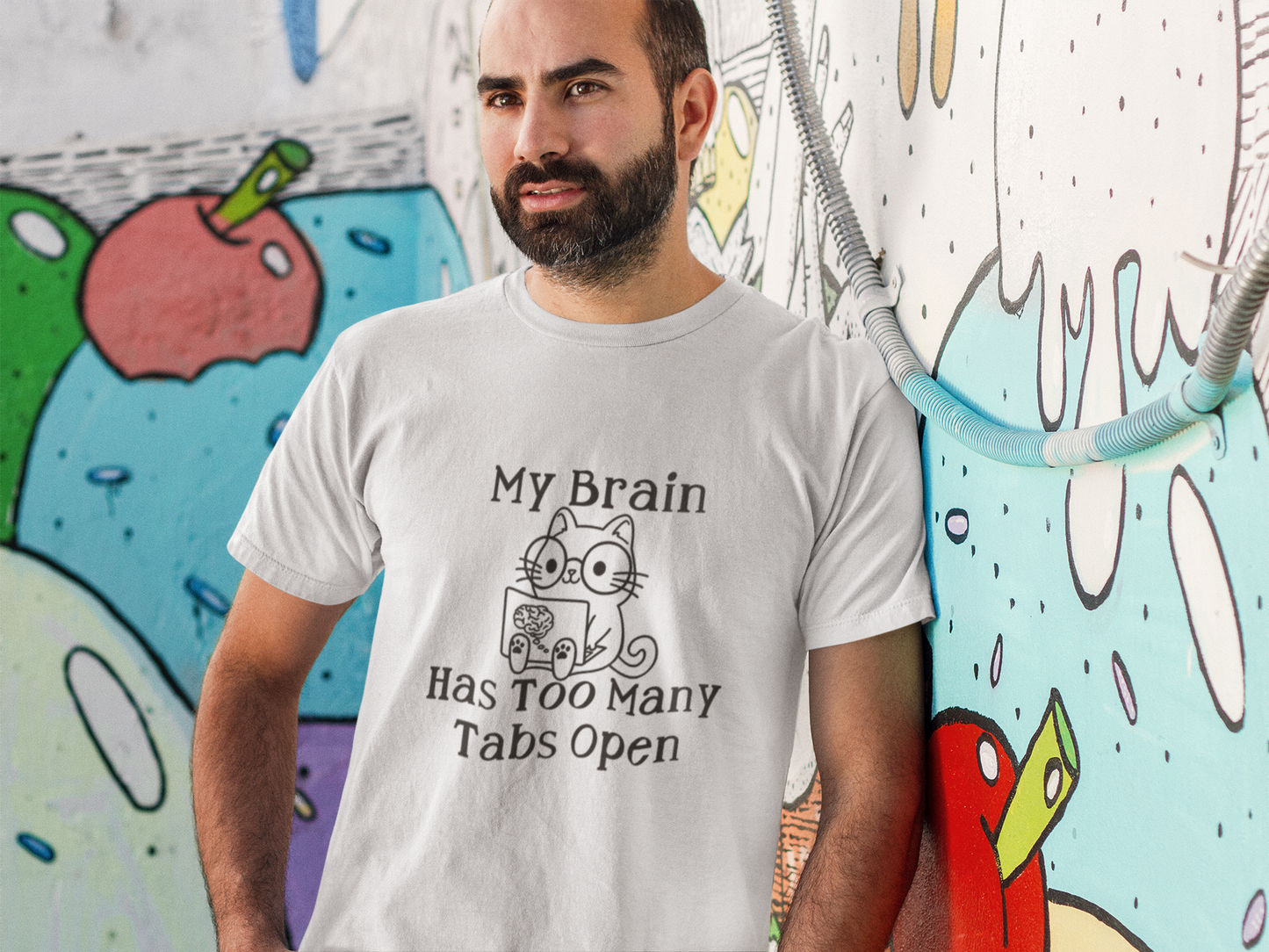 My brain has too many tabs open t-shirt