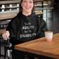 Black disability awareness hooded sweat top  - See the ability not the disability