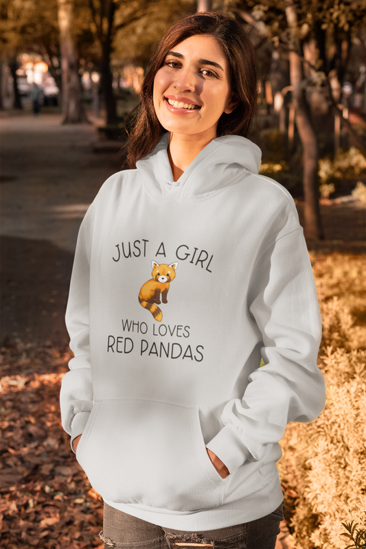 Red panda hoodie -  Just a boy/girl who loves red pandas hoodie in grey