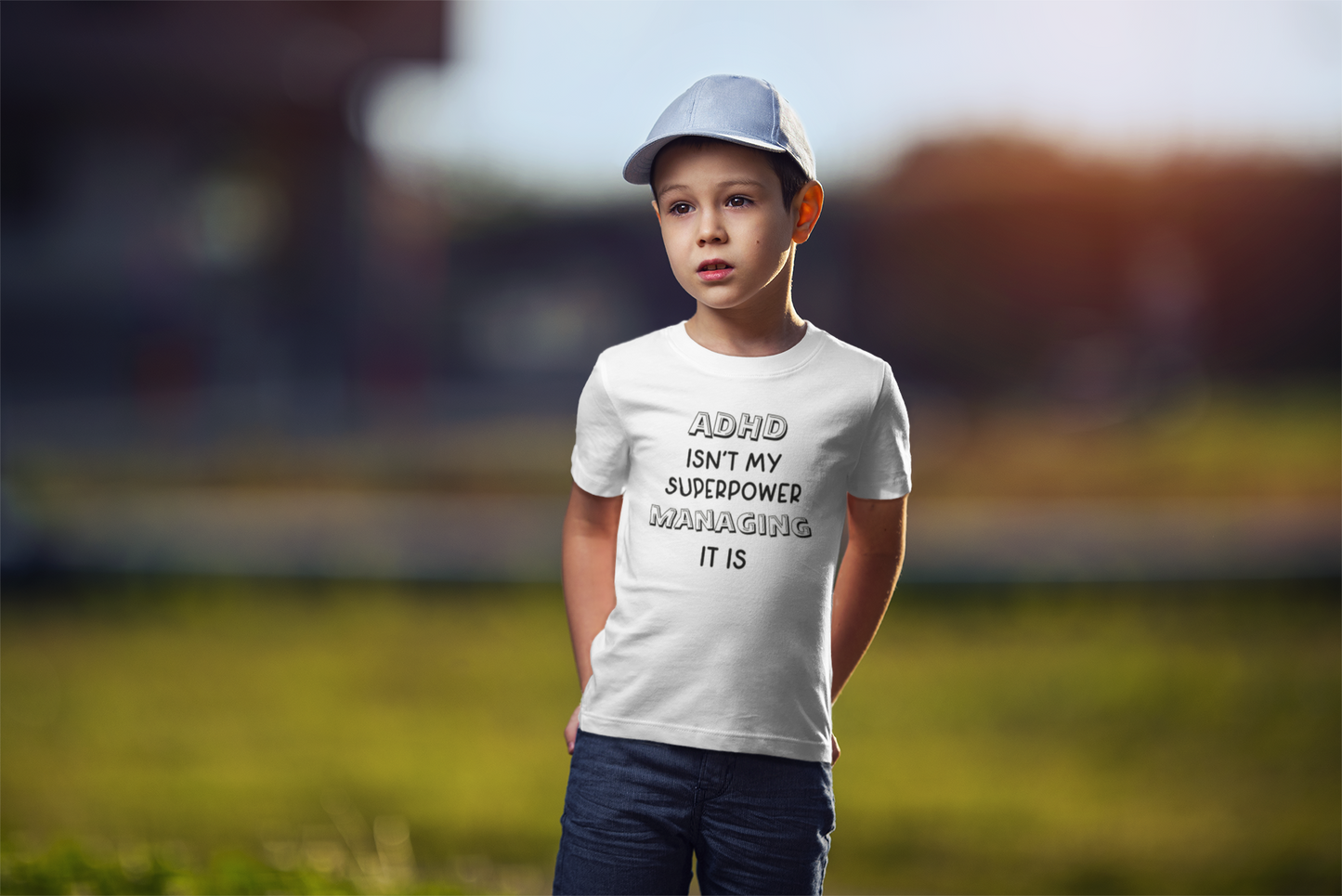 ADHD t-shirt - ADHD isn't my super power, managing it is - Children's sizes