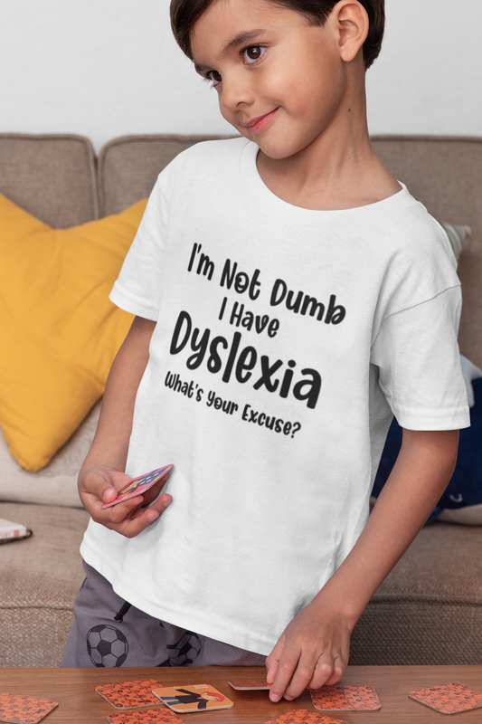 I'm Not Dumb Dyslexia Top. Dyslexia t-shirt- Children's sizes