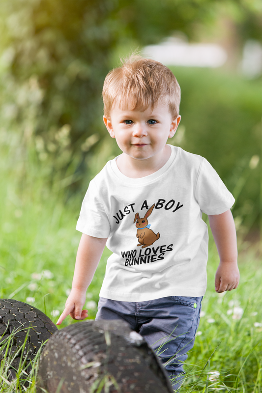 Just a boy who loves bunnies t-shirt. 5 designs available