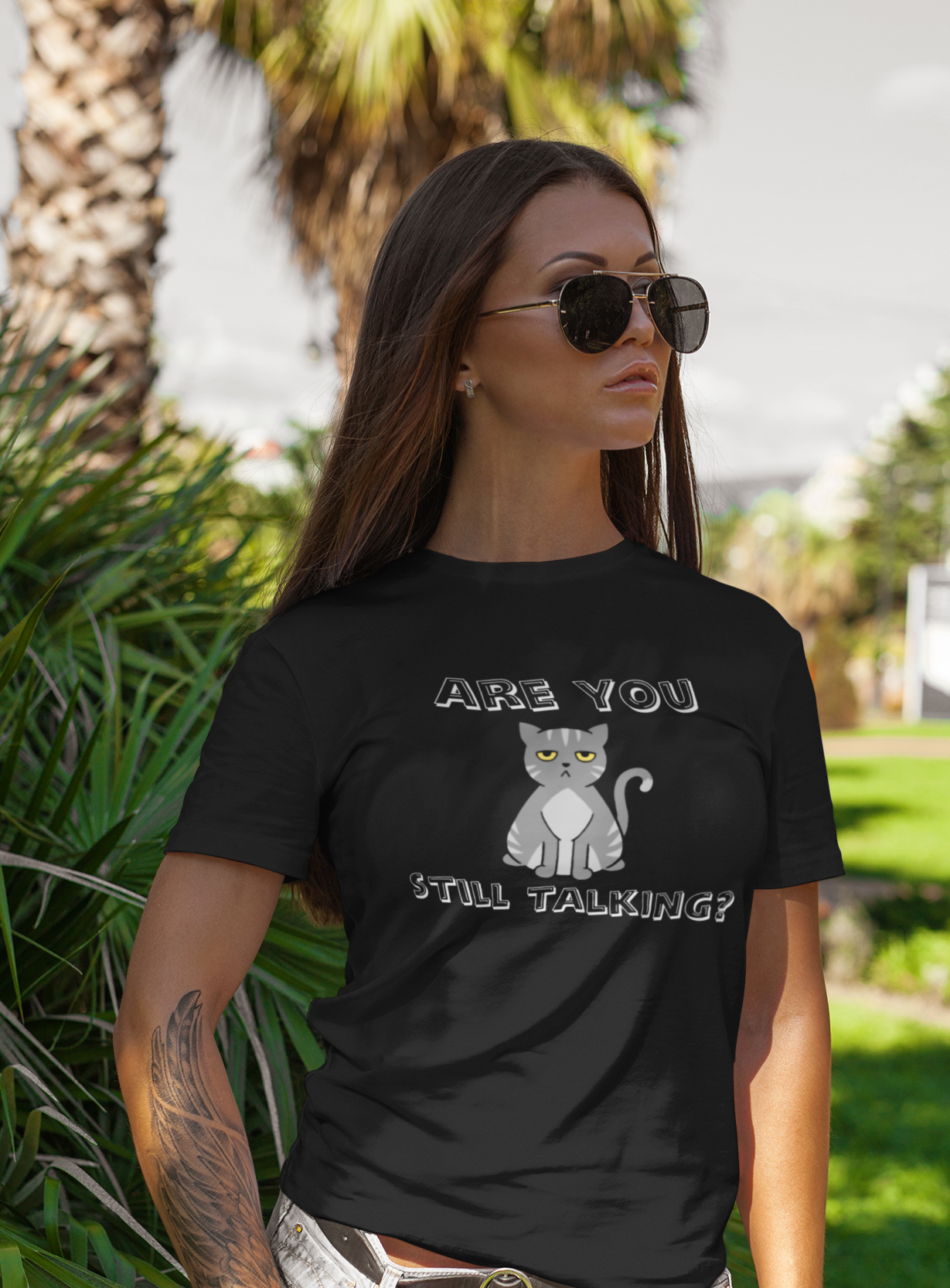 Cat t-shirt - Are you still talking?