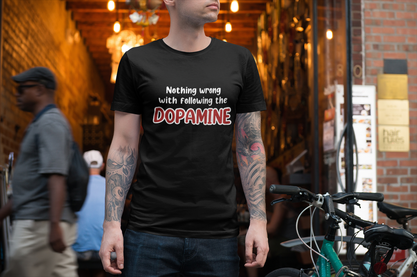 ADHD humour t-shirt - Follow the Dopamine