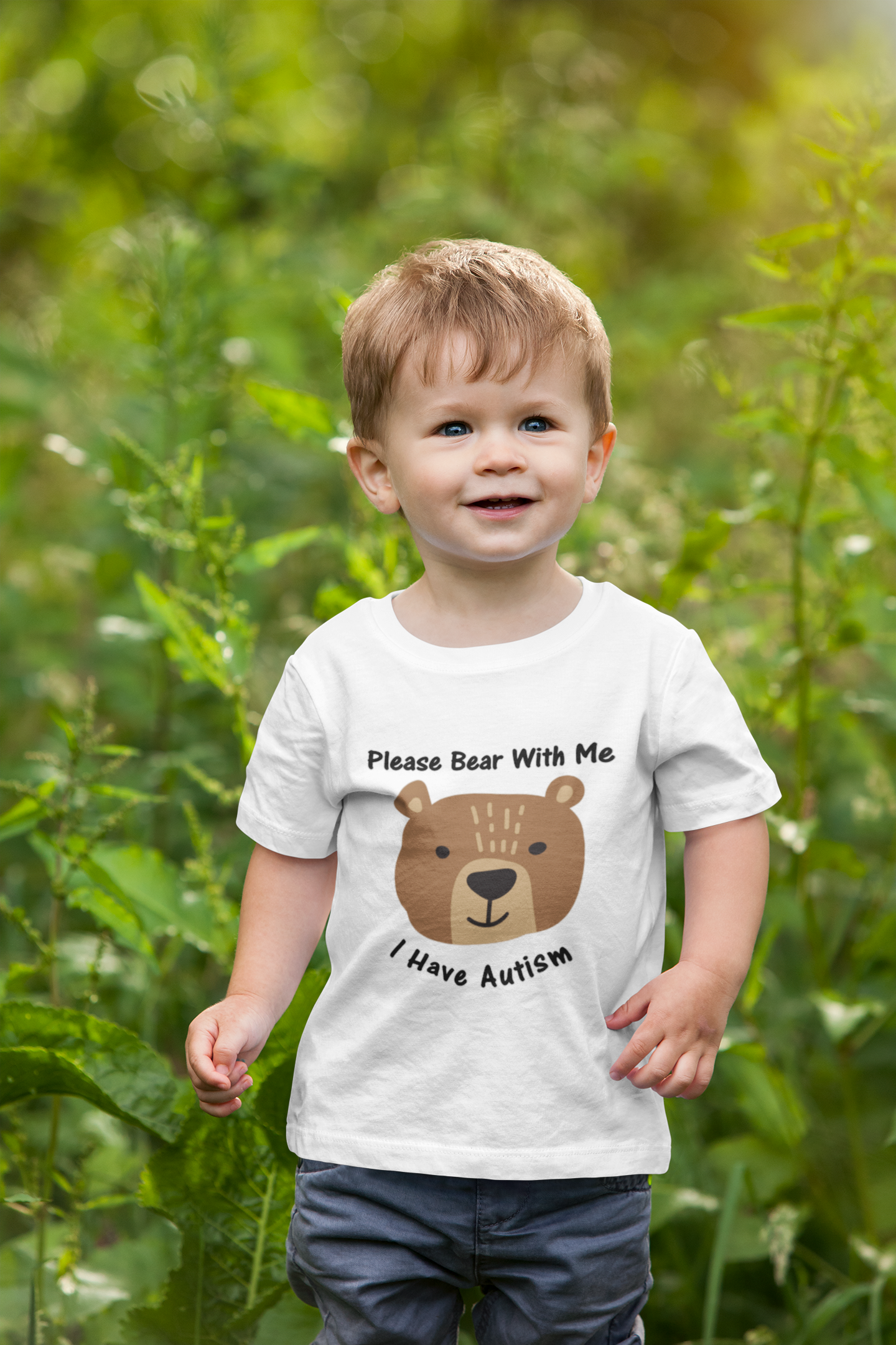 Autism t-shirt - Please bear with me