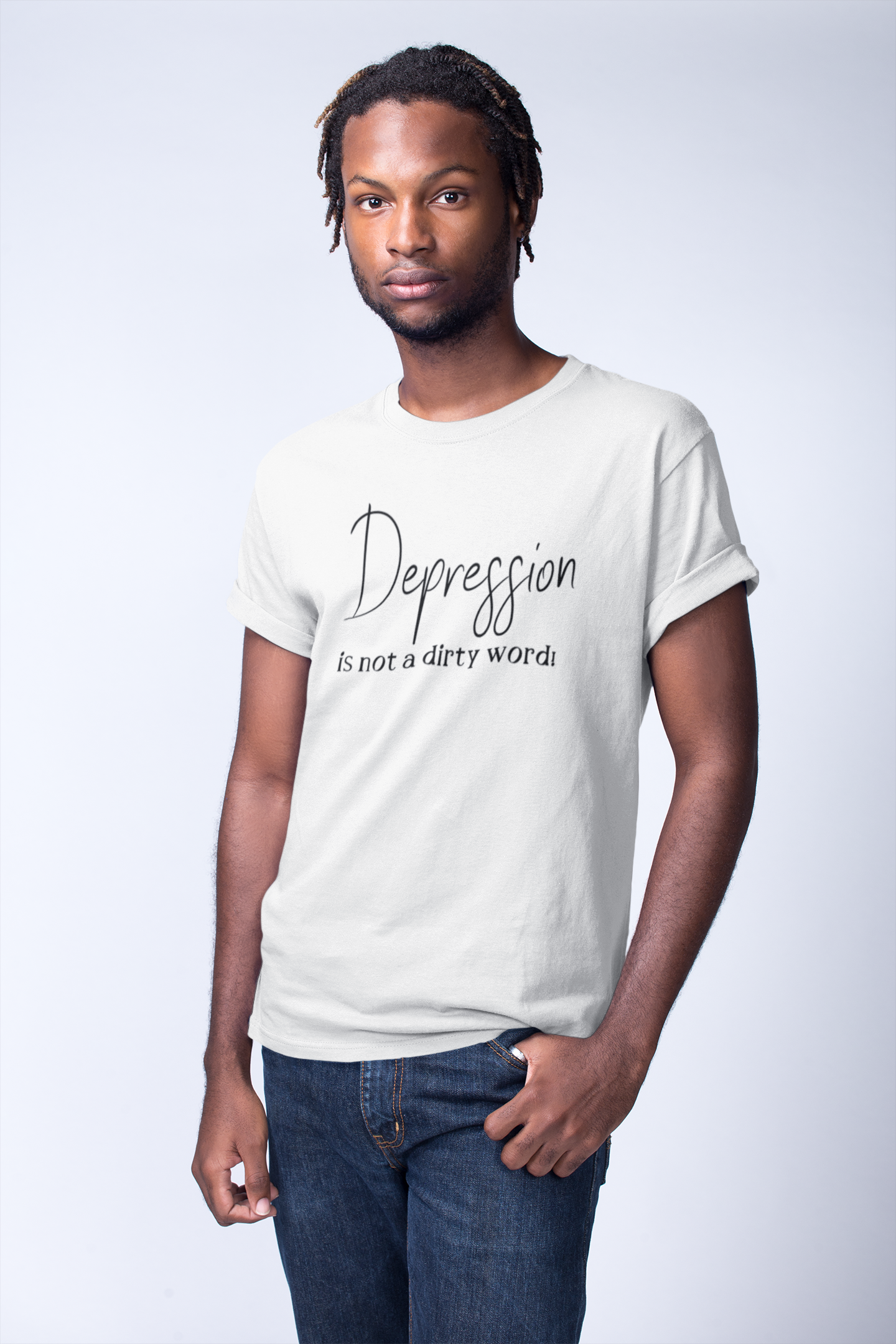 Depression t-shirt- Depression is not a dirty word